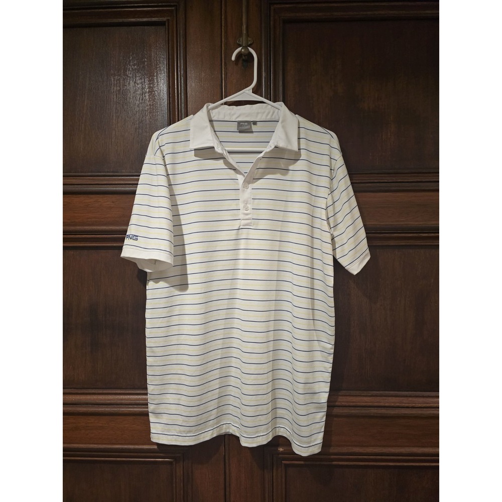 Ping Sensorcool Striped Golf Polo Shirt Size L